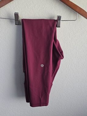 Lululemon Fast and Free High-Rise Tight Maroon Burgendy Size 4